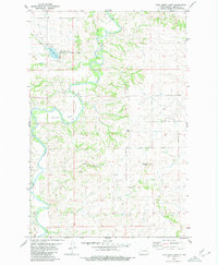 Fish Creek Lake 1980 topographic map thumbnail