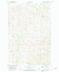 Flat Rock Butte 1974 topographic map thumbnail