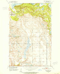 Fort Totten 1951 topographic map thumbnail