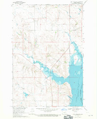 Fort Yates NW 1968 topographic map thumbnail