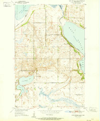 Free Peoples Lake 1951 topographic map thumbnail