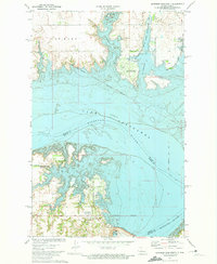 Garrison Dam North 1972 topographic map thumbnail