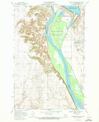Garrison Dam South 1969 topographic map thumbnail
