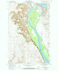 Garrison Dam South 1969 topographic map thumbnail