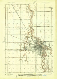 Grand Forks 1934 topographic map thumbnail