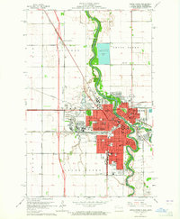 Grand Forks 1963 topographic map thumbnail