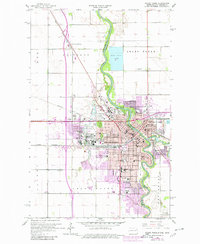 Grand Forks 1963 topographic map thumbnail