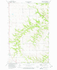 Grassy Butte 1974 topographic map thumbnail
