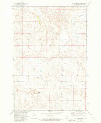 Half Timber Butte 1971 topographic map thumbnail