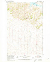 Halliday NW 1970 topographic map thumbnail