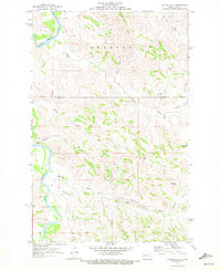 Hanks Gully 1970 topographic map thumbnail