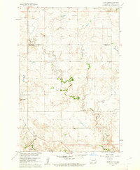 Heart Butte 1960 topographic map thumbnail