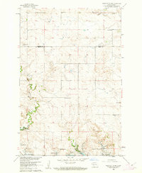 Heart Butte NW 1960 topographic map thumbnail