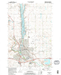 Jamestown 1990 topographic map thumbnail