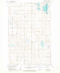 Lake Nettie 1961 topographic map thumbnail