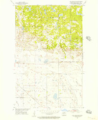 Lake Upsilon SW 1955 topographic map thumbnail