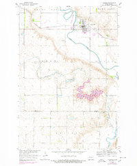 LaMoure 1955 topographic map thumbnail
