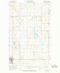 Langdon East 1967 topographic map preview