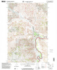 Lone Butte NE 1997 topographic map thumbnail