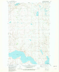 Lostwood 1981 topographic map thumbnail