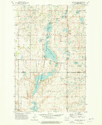 Lostwood Lakes 1974 topographic map thumbnail