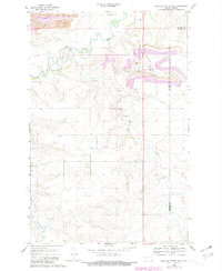 Medicine Butte NE 1968 topographic map thumbnail