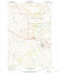 Medora 1970 topographic map thumbnail