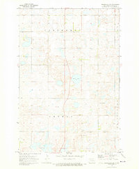Merricourt NW 1971 topographic map thumbnail