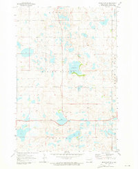 Merricourt SW 1971 topographic map thumbnail