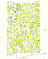 Metigoshe Lake 1956 topographic map thumbnail
