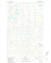 Minot SW 1980 topographic map thumbnail