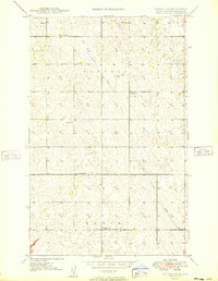 Mohall SW 1949 topographic map thumbnail