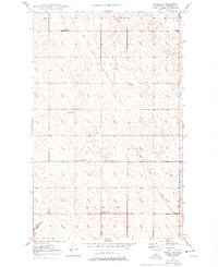 Mohall SW 1949 topographic map thumbnail