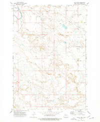 Mud Buttes 1973 topographic map thumbnail