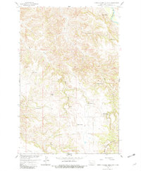 North Killdeer Mountain 1958 topographic map thumbnail