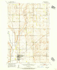 Oakes 1952 topographic map thumbnail