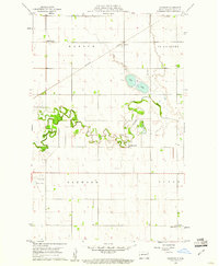 Oakwood 1960 topographic map thumbnail