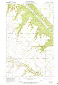 Olga NW 1969 topographic map thumbnail