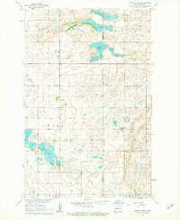 Pelican Lake 1961 topographic map thumbnail