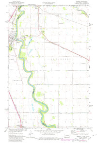 Pembina 1972 topographic map preview