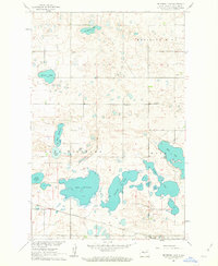 Peterson Lake 1961 topographic map thumbnail