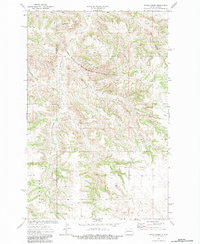 Petes Creek 1974 topographic map thumbnail