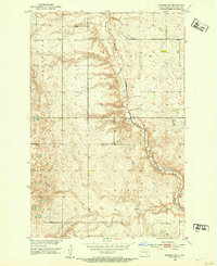 Pingree SW 1952 topographic map thumbnail