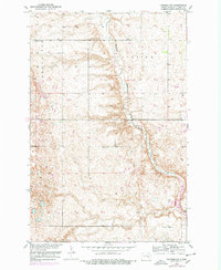 Pingree SW 1952 topographic map thumbnail