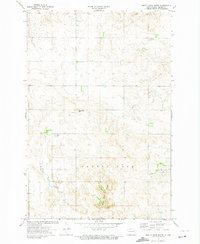Pretty Rock Butte 1972 topographic map thumbnail