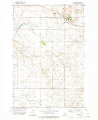 Rhame 1973 topographic map thumbnail
