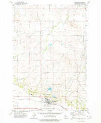 Richardton 1973 topographic map thumbnail
