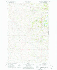 Roosevelt Creek West 1974 topographic map thumbnail