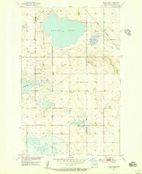 Round Lake 1954 topographic map thumbnail