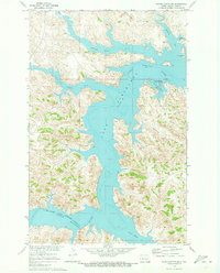 Saddle Butte SW 1970 topographic map thumbnail